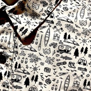 American Rag Camping Images Shirt NWOT